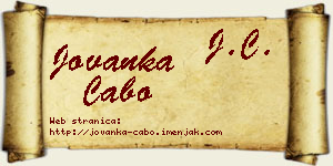 Jovanka Cabo vizit kartica